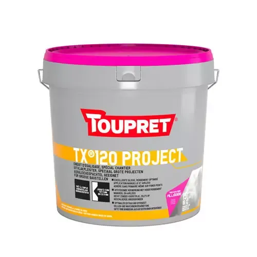 TOUPRET -TX120® Project Light -Enduit Allégé Égalisage toupret-tx120-project-light-enduit-allege-egalisage 4