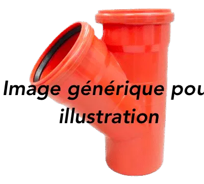 MARTENS -Raccord Y 45° PVC Rouge Brun 2 Manchons martens-y-45-pvc-rouge-brun-raccord-y-2x-manchonne