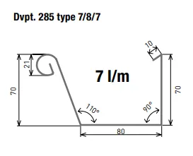 MOPAC -Gouttière Zinc Capucine 285-450/0,8 Ép. 0,8mm mopac-gouttiere-zinc-capucine-8mm 3 MOPAC -Gouttière Zinc Capucine 285-450/0,8 Ép. 0,8mm mopac-gouttiere-zinc-capucine-8mm 3