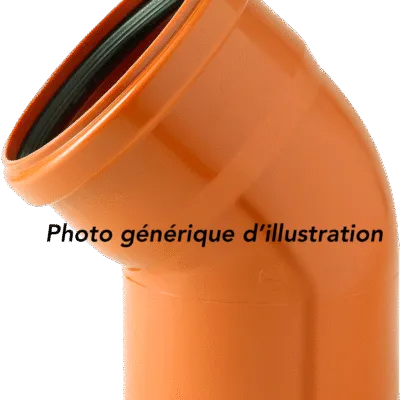 MARTENS -Raccord Coude 45° PVC Rouge Brun 1 Manchon martens-coude-45-pvc-rouge-brun-raccord-coude-1x-manchonne