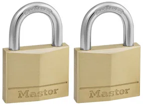 MASTER LOCK -Lot 2 Cadenas Laiton -Mod.140 EURT 40 -Laiton Massif 40mm 2