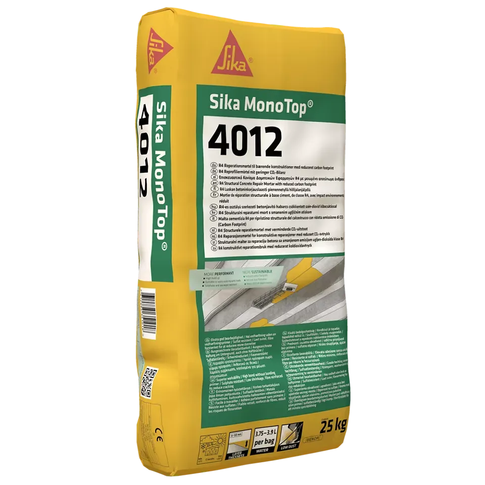 SIKA -Sika MonoTop®-4012 -Mortier de Réparation 3 SIKA -Sika MonoTop®-4012 -Mortier de Réparation 3