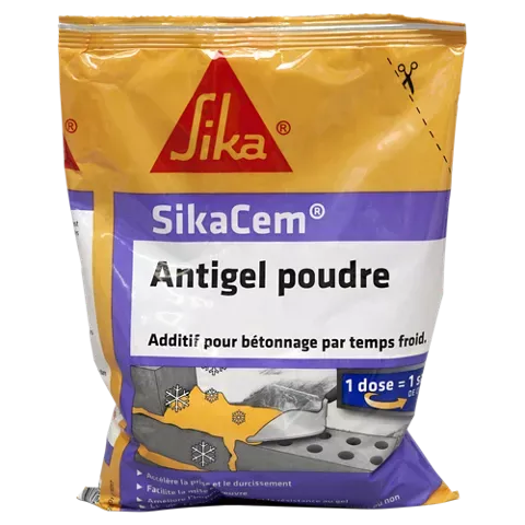 SIKA -SikaCem® Antigel Poudre -Antigel Liquide/Accélérateur 2 SIKA -SikaCem® Antigel Poudre -Antigel Liquide/Accélérateur 2