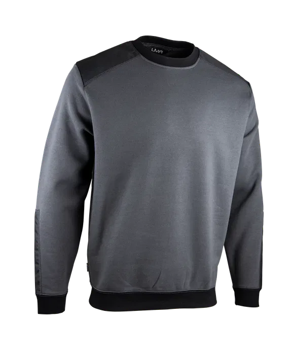 LMA -Sweat Col Rond Bicolore -Sweat de Travail 4