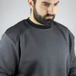 LMA -Sweat Col Rond Bicolore -Sweat de Travail 14