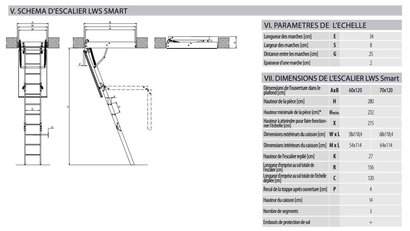FAKRO -LWS Smart -Escalier Escamotable en Bois 3