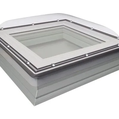 FAKRO -DXC C/M -Fenêtre Coupole Fixe Carrée -Toit Plat