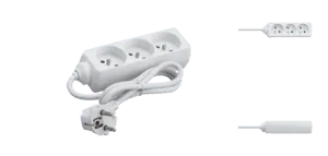 DEBFLEX -Bloc Prises 2 Pôles+Terre 16A Sans Interrupteur debflex-bloc-prises-sans-interrupteur