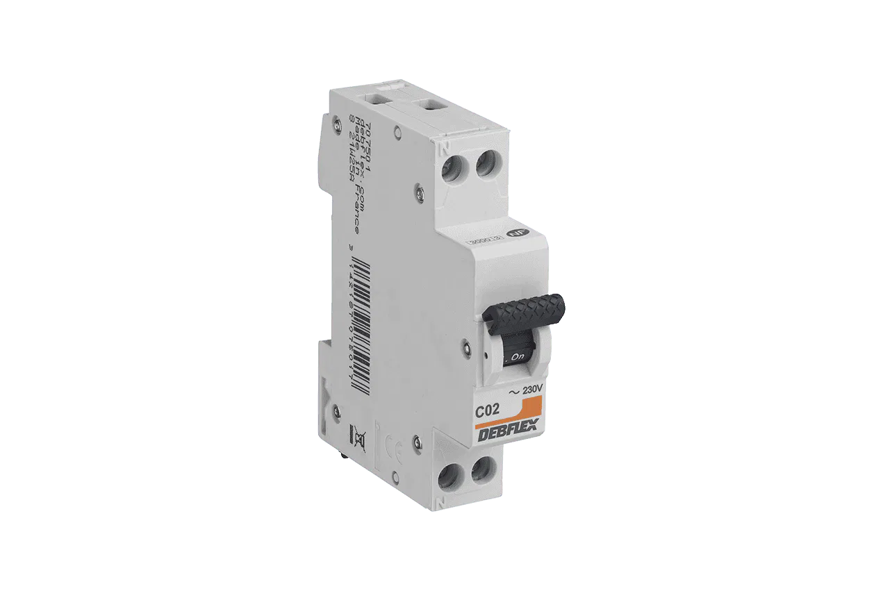 DEBFLEX -Disjoncteur 3kA Ph+N 2 à 32A debflex-disjoncteur-3ka-32a 3