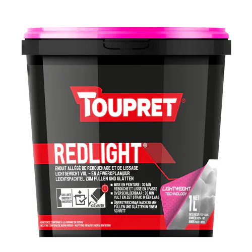TOUPRET – Redlight Enduit Allégé de Rebouchage/Lissage toupret-redlight-enduit-allege-rebouchage-lissage 3