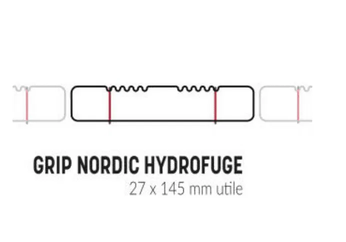 SILVERWOOD – Grip Nordic Hydrofuge -Lame de Terrasse Pin Rouge Du Nord Hydrfuges -Section: 27x145mm 7