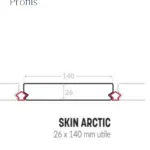 SILVERWOOD – Skin Arctic -Lame de Terrasse Pin Rouge Du Nord -Section: 140x26mm 5