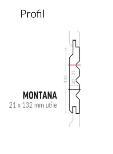 SILVERWOOD- MONTANA -Bardage Classic Sapin du Nord -Traité Classe 4 Marron – 20x132mm 5