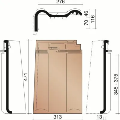 KORAMIC -Alegra 10 SE -Tuile de Rive Droite