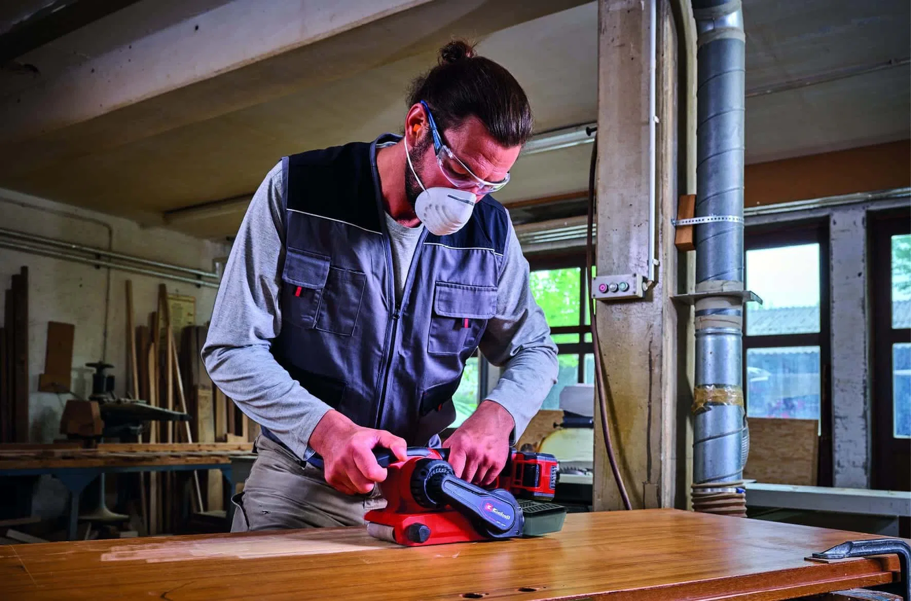 EINHELL -Ponceuse à bande sans fil TP-BS 18/457 Li BL – Solo EINHELL -Ponceuse à bande sans fil TP-BS 18/457 Li BL - Solo 3