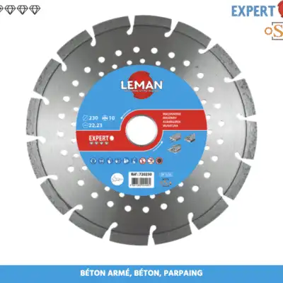 LEMAN – DIA.00720 – Disque Diamant Béton Armé, Acier LES OUTILS DE COUPE: FORETS,MÈCHES, DISQUES leman-disque-diamant-beton-acier