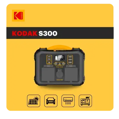 KODAK – S300 -Station Électrique Portable -600W L'ÉLECTRICITÉ: ÉQUIPEMENTS, CABLES station-electrique-portable