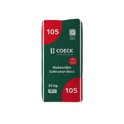 COECK -105 -COLLE BLOCS CELLULAIRES 25KG coeck_coeck_colle_pour_blocs_25kg_105