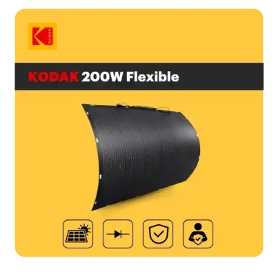 KODAK – Panneau Solaire Flexible -200W PANNEAUX SOLAIRES kodak-panneau-solaire-flexible 2