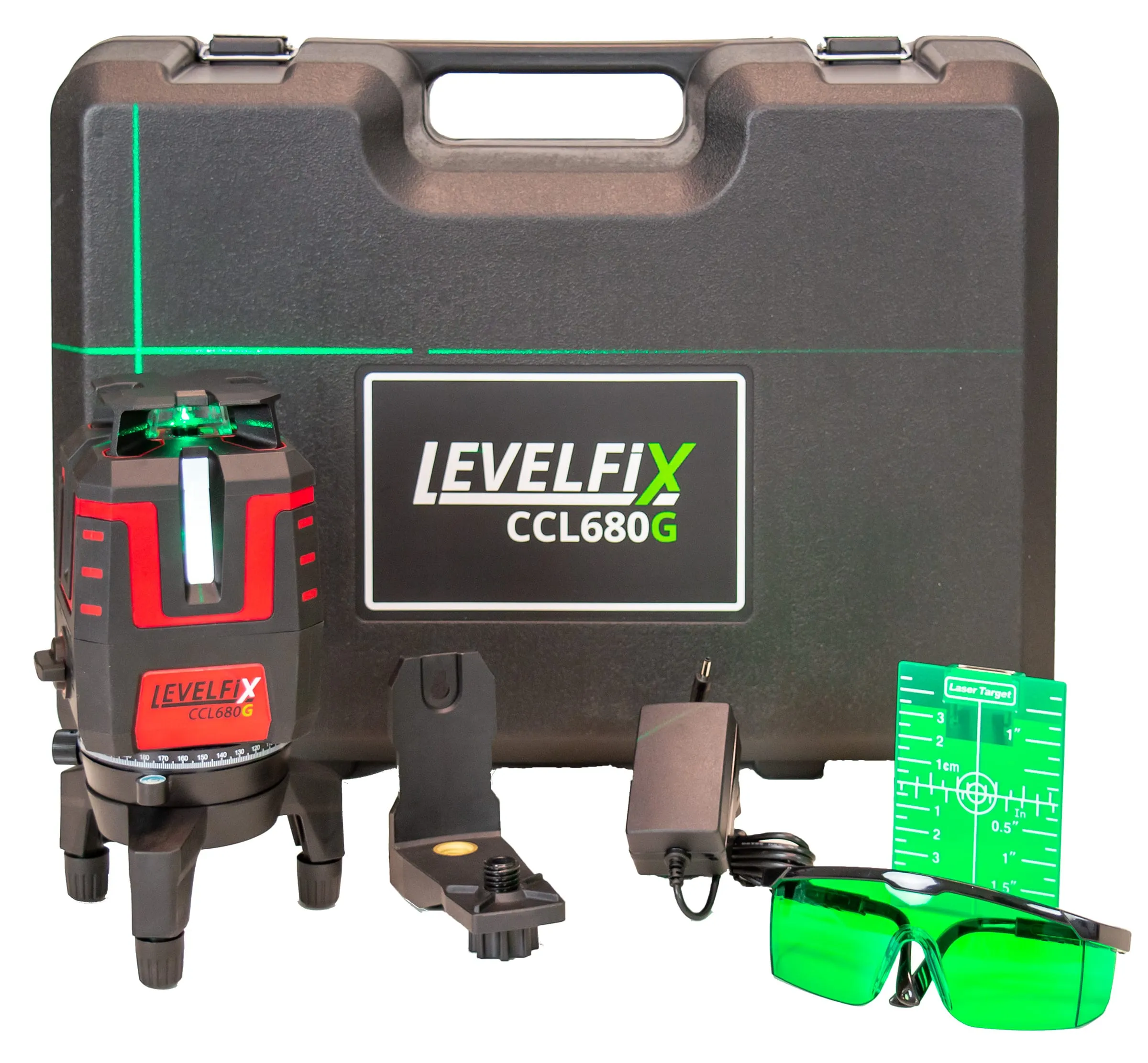 LEVELFIX -CPL206G SET -Laser Lignes Croix + Trépied 1,50m 3