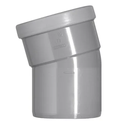 MARTENS -Raccord Coude 15°. PVC Gris 1 Manchon martens-coude-15-pvc-gris-raccord-coude-1-manchon