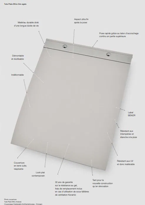 KORAMIC -Elfino -Tuile Plate en Terre Cuite koramicbe-elfino-tuile-terre-cuite 6