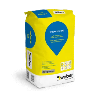 WEBER -Weberniv Ext -Mortier d’Égalisation weberbe-weberniv-ext-mortier-egalisation