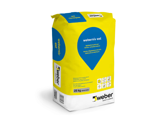 WEBER -Weberniv Ext -Mortier d’Égalisation weberbe-weberniv-ext-mortier-egalisation 2