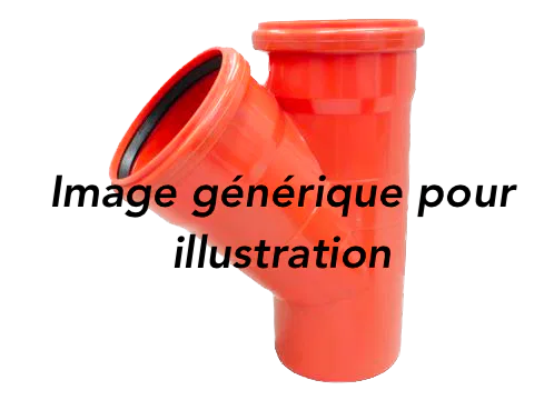 MARTENS -Raccord Y 45° PVC Rouge Brun 2 Manchons martens-y-45-pvc-rouge-brun-raccord-y-2x-manchonne 2