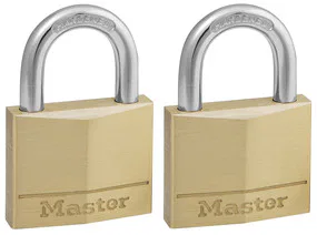 MASTER LOCK -Lot 2 Cadenas Laiton -Mod.140 EURT 40 -Laiton Massif 40mm 2