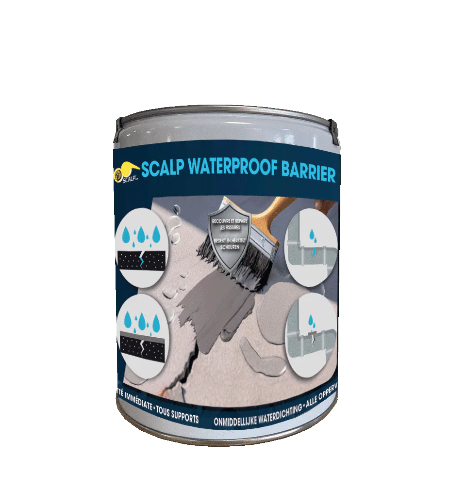 SCALP -Waterproof Barrier -Pâte Fibrée -Membrane d’Étanchéité -5kg 2