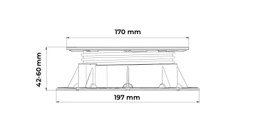 BUZON -PB1 -Plot de Terrasse Ajustable 42 à 60 mm buzon-pb1-plot-de-terrasse-ajustable 3