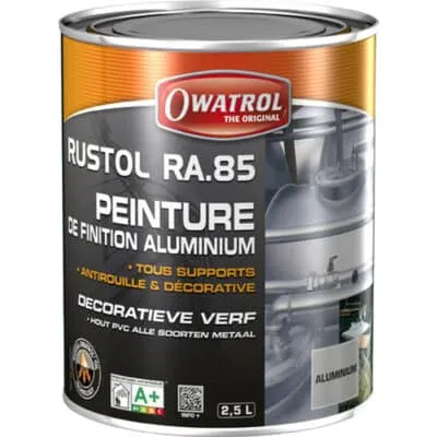 OWATROL -Rustol Alu RA.85 -Peinture Finition Aluminium