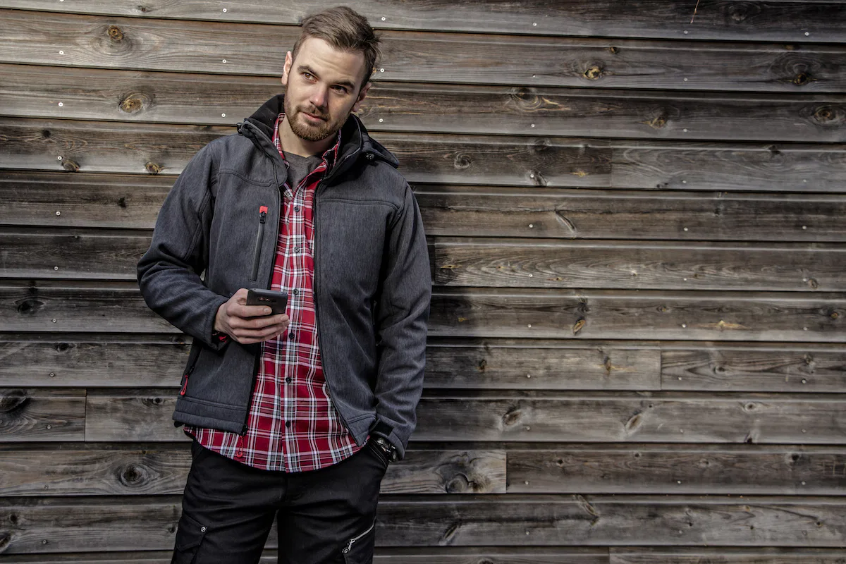 LMA -2187 Treillis -Blouson Polaire Zippé -3 Couches 3