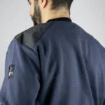 LMA -Sweat Col Rond Bicolore -Sweat de Travail 15