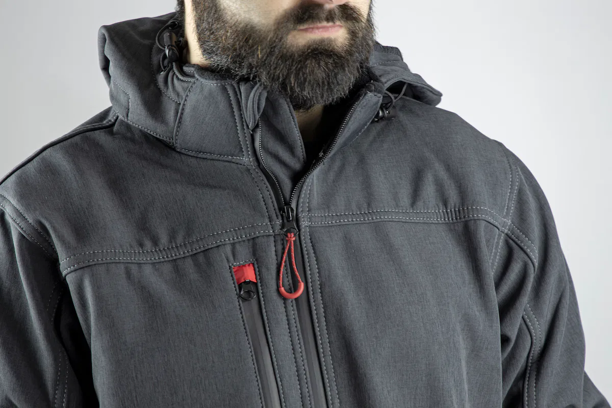 LMA -2187 Treillis -Blouson Polaire Zippé -3 Couches 5