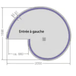 JACKON -Jackoboard® Aqua Spiral -Entrée à Droite/Gauche -Douche Hélicoïdale 9