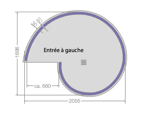 JACKON -Jackoboard® Aqua Spiral -Entrée à Droite/Gauche -Douche Hélicoïdale 5