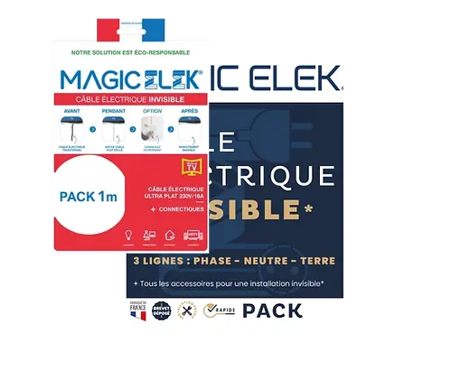 MAGIC ELEK -Pack Câble Électrique Ultra Plat