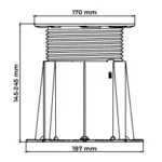 BUZON -PB4 -Plot de Terrasse Ajustable 145 à 245 mm Buzon-pb4-plot-de-terrasse-ajustable 5