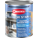 OWATROL -Peinture Solid Color Stain -Bois Extérieur -Mat -Protection 4