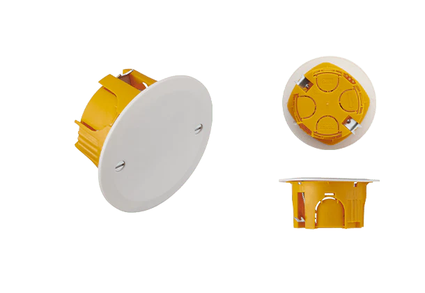 DEBFLEX -Boite Dérivation Encastrée Cloison Sèche Couvercle Ø67/P40 debflex-boite-derivation-encastree-cloison-couvercle-ronde-p40 3