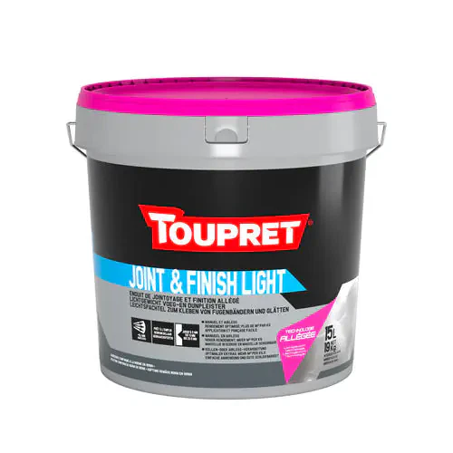 TOUPRET – Joint & Finish Light Enduit Allégé de Jointoyage/Finition toupret-joint-finish-light-enduit-allege-jointoyage-finition 3