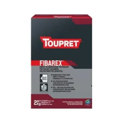 TOUPRET – Fibarex Enduit Extérieur de Rebouchage Polyvalent toupret-fibarex-enduit-exterieur-rebouchage-polyvalent