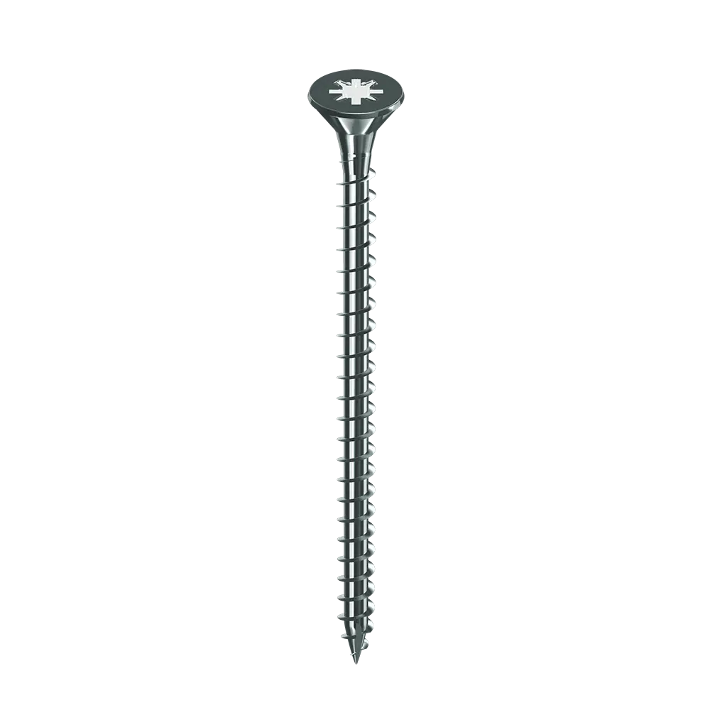 NORAIL -StarBlock -Vis Bois-Agglo –Diam.4,5 –TF –PZ –Acier Zingué -Tête Fraisée Pozidriv 2