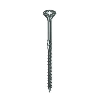 NORAIL -StarBlock -Vis Bois-Agglo –Diam.5 –TF –PZ –Acier Zingué -Tête Fraisée Pozidriv