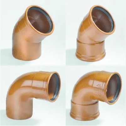 DYKA – Coude PVC Diam.200mm 45/87,5/90° SN4 Rouge Brique dyka-coude-pvc-diam-200-sn4-rouge-brique