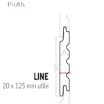 SILVERWOOD- Line -Bardage Classic Bois Sapin du Nord -Traité Classe 3.1 -20x125mm 7