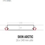 SILVERWOOD – Skin Arctic -Lame de Terrasse Pin Rouge Du Nord -Section: 140x26mm 5