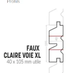 SILVERWOOD- Faux Claire Voie XL-Bardage Classic Bois Sapin du Nord -Traité Classe 3.1 -105x40mm 9